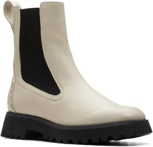 Clarks Unisex Stayso Rise Sneaker, Ivory Leat, 0 US Women