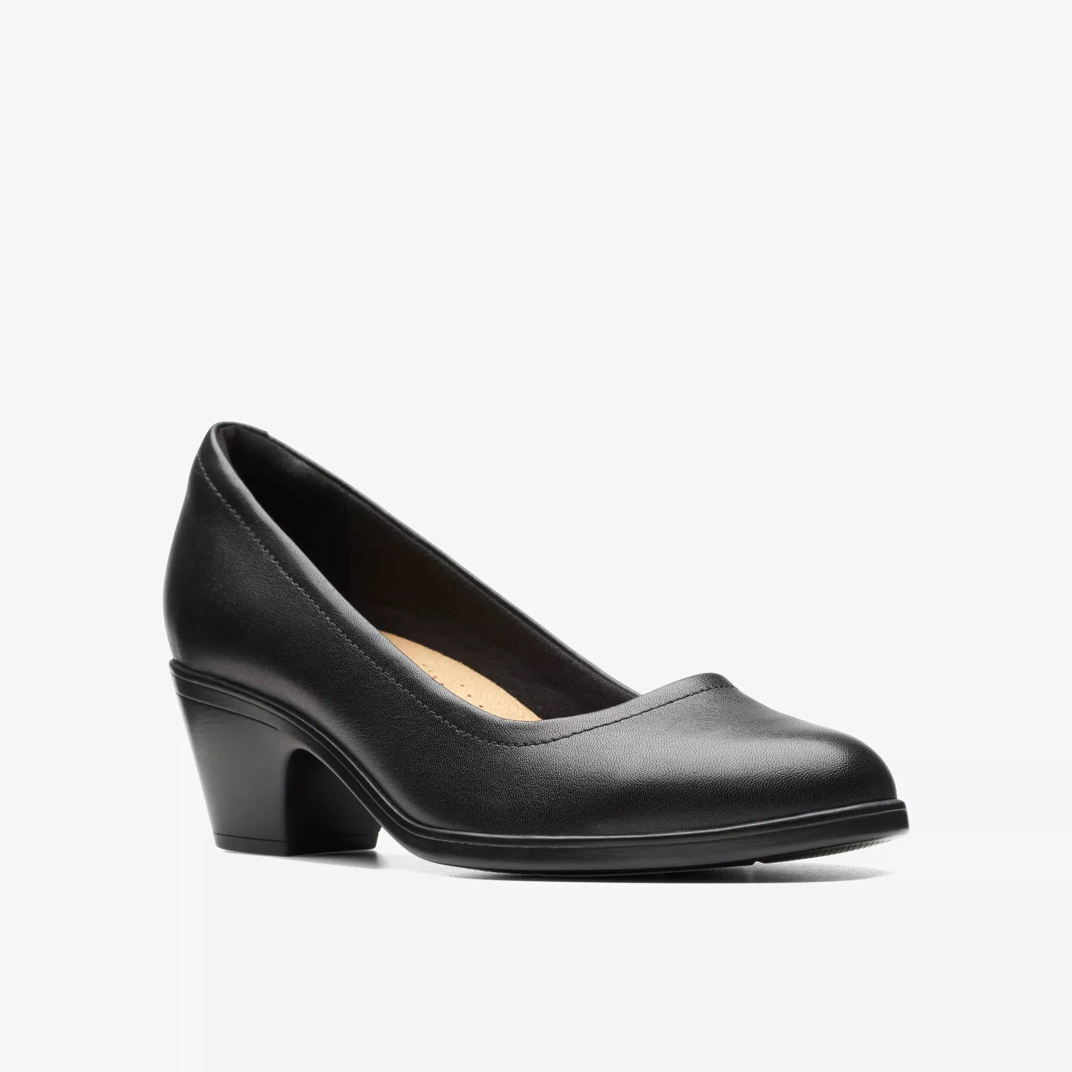 Clarks Women’s Emily2 Ruby Black Leather