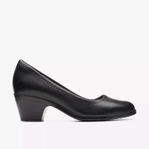 Clarks Women’s Emily2 Ruby Black Leather