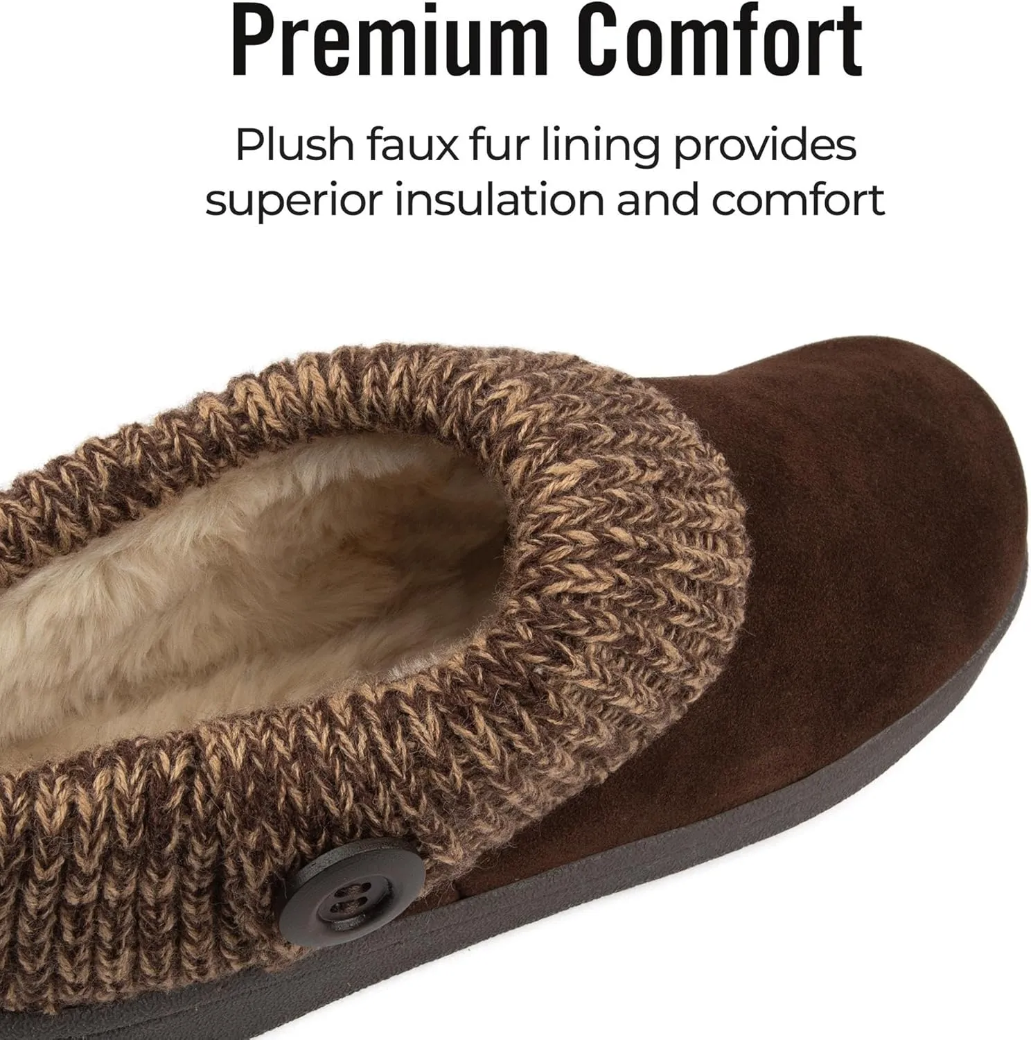 Clarks Women's Knit Scuff Slipper