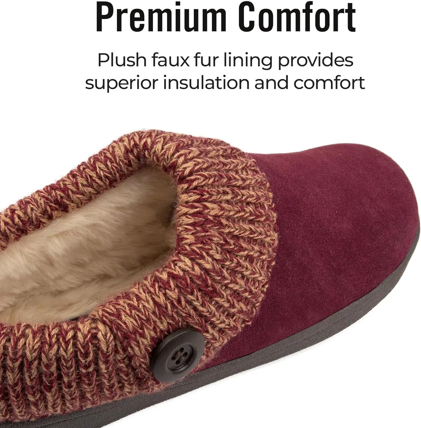 Clarks Women's Knit Scuff Slipper