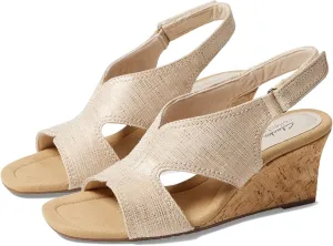 Clarks Womens Kyarra Aster Wedge Wedge Heels