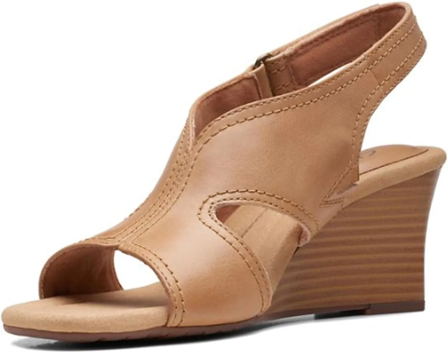 Clarks Womens Kyarra Aster Wedge Wedge Heels