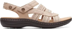 Clarks Women's Laurieann Erin Flat Sandal, Sand Combi, 12