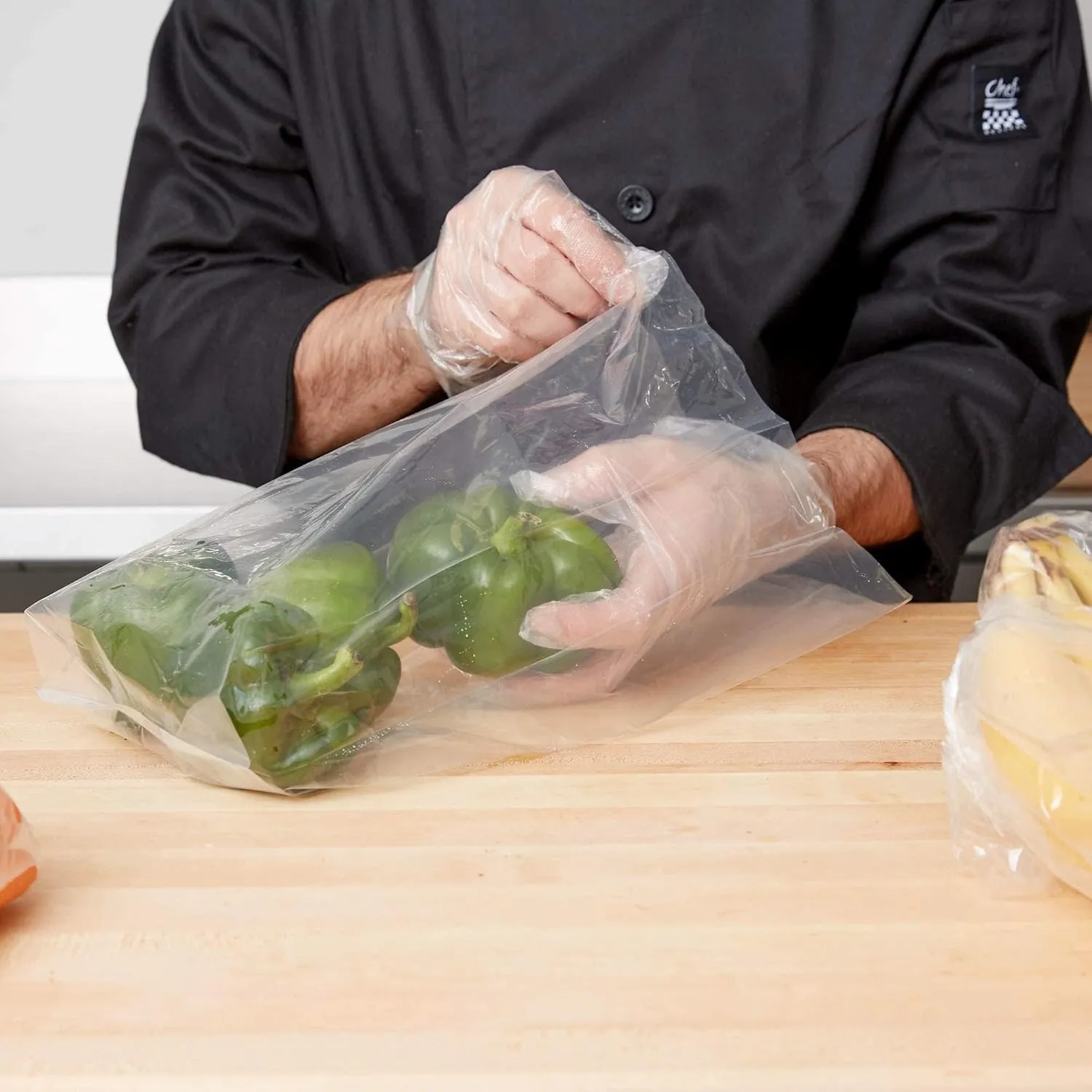 Clear Gusseted Poly Bags, 10 x 4 x 20 Inches. Pack of 100 Side Gusseted Plastic Bags with Open Top. Crystal Clear Baggies for Treats. Tear-Resistant 2 Mil Polyethylene Flat Bottom Bag