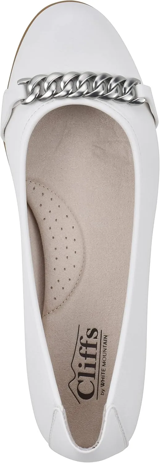 CLIFFS BY WHITE MOUNTAIN Women's Charmed Cushioned Ballet Flat