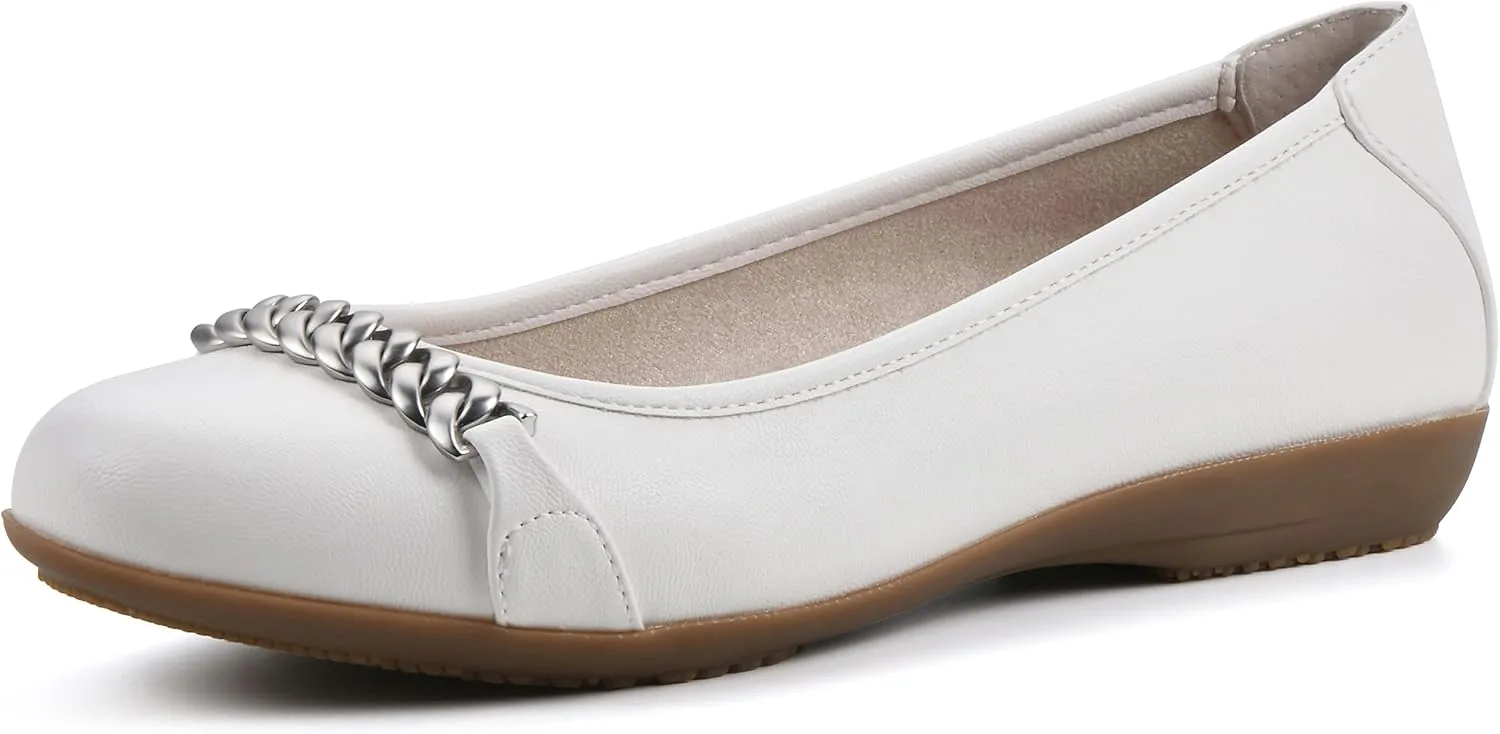 CLIFFS BY WHITE MOUNTAIN Women's Charmed Cushioned Ballet Flat