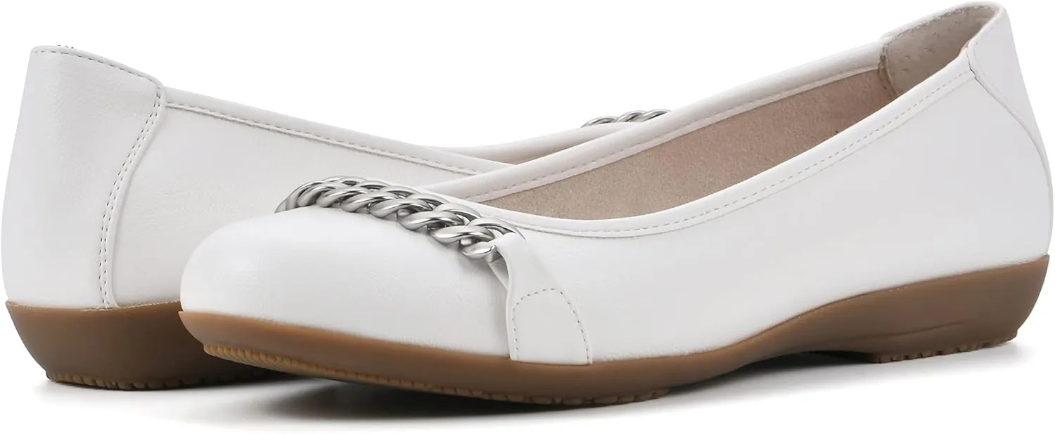 CLIFFS BY WHITE MOUNTAIN Women's Charmed Cushioned Ballet Flat