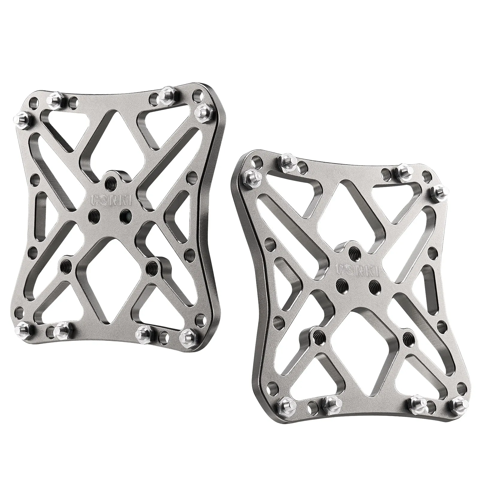 Clipless Wide Platform Adapter Flat Pedals