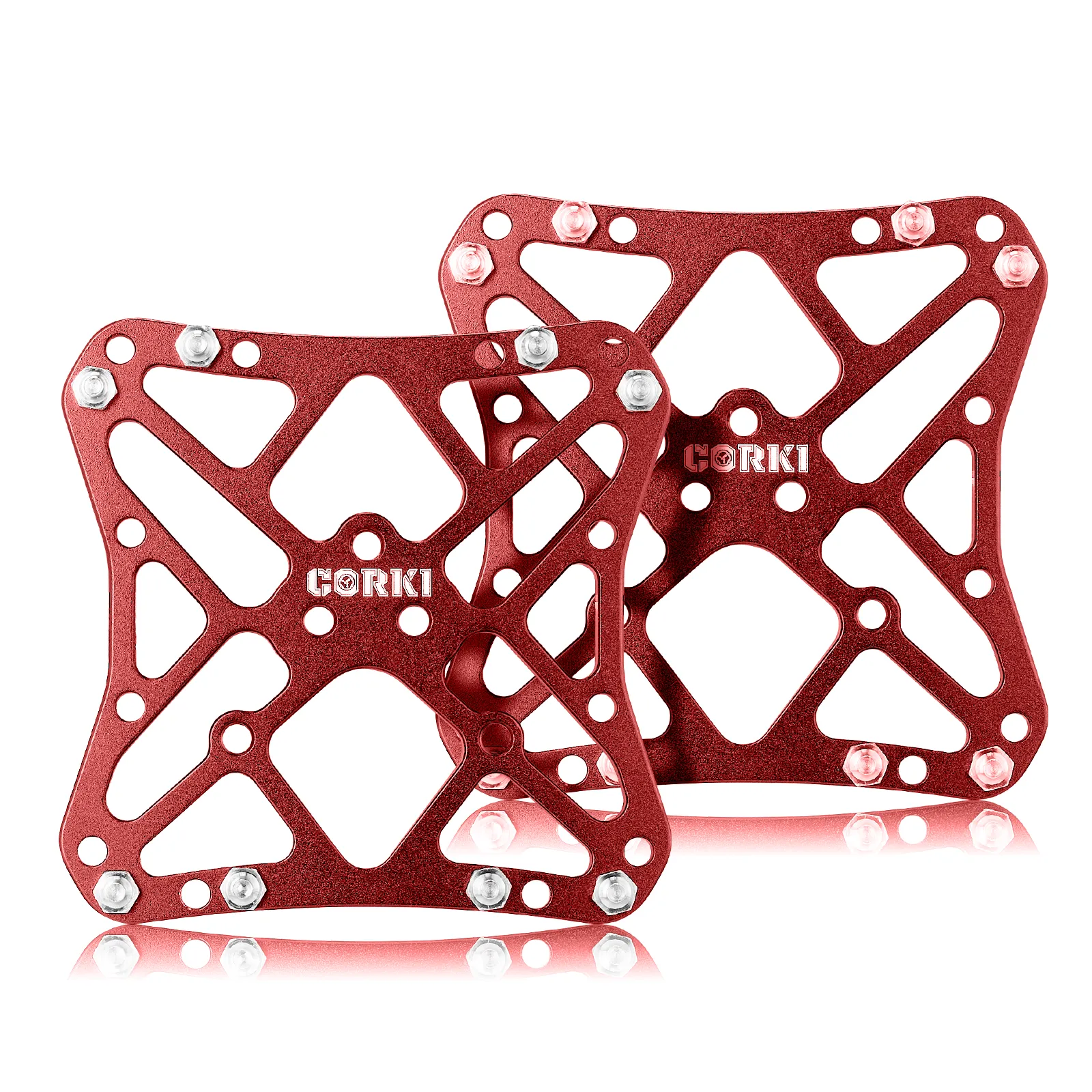 Clipless Wide Platform Adapter Flat Pedals