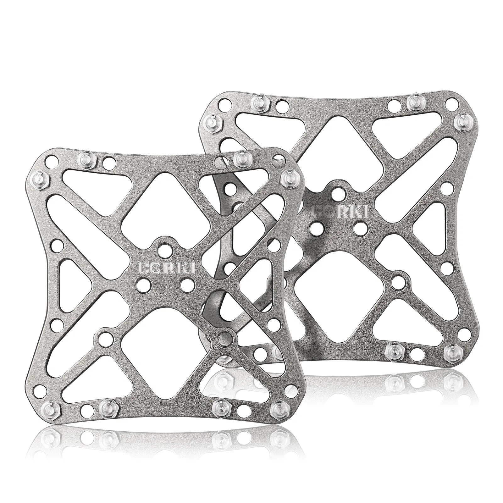 Clipless Wide Platform Adapter Flat Pedals