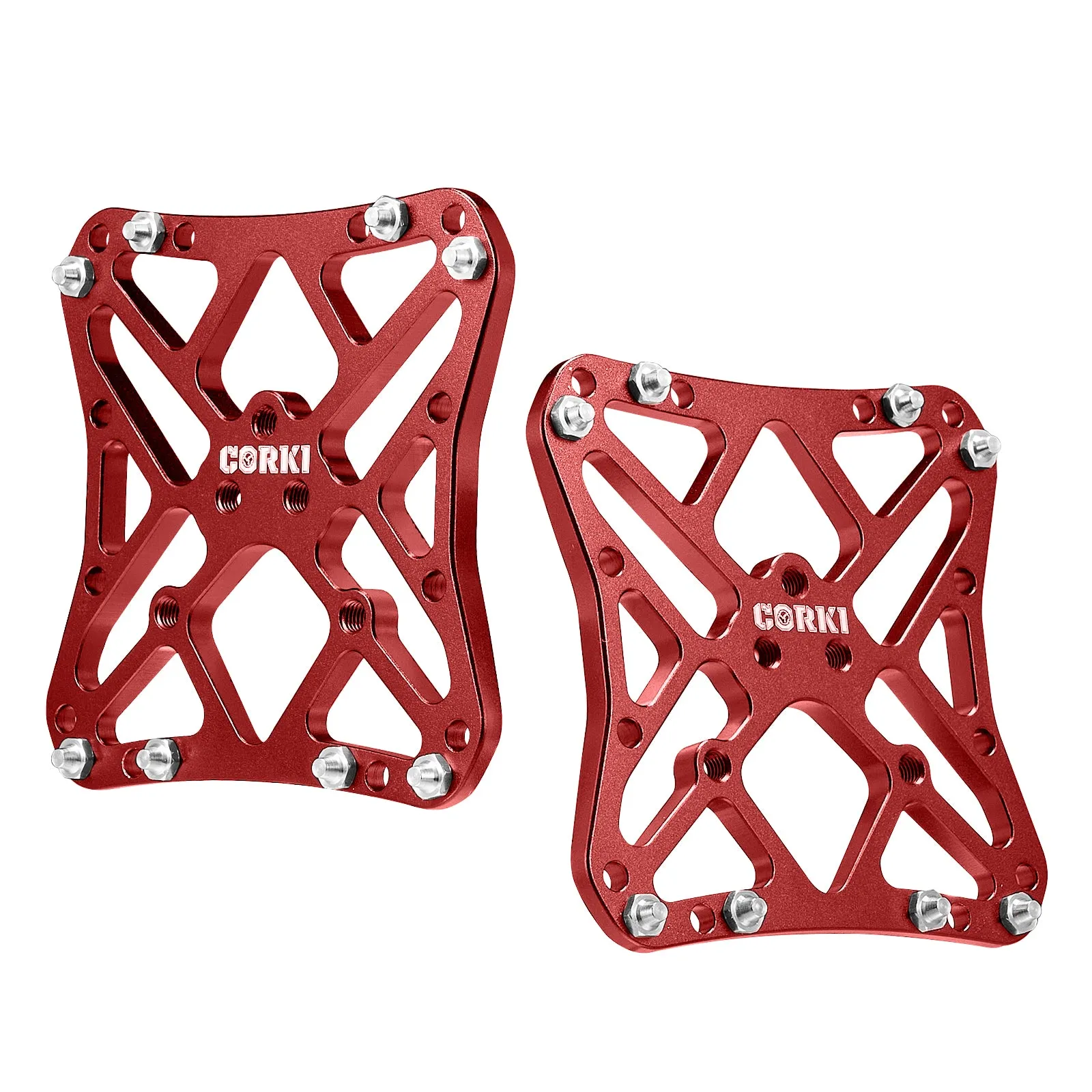 Clipless Wide Platform Adapter Flat Pedals