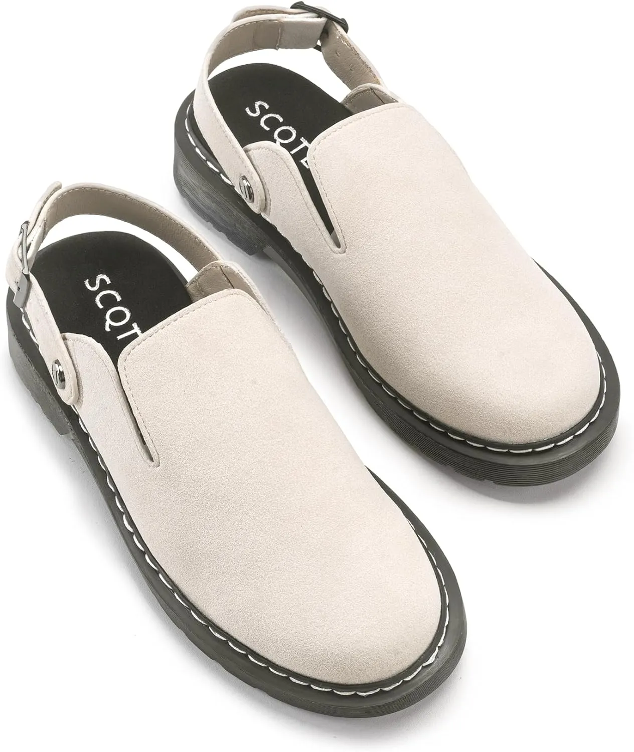 Clogs for Women, Adjustable Slingback Mules Closed Toe Slipper Womens Slip on Shoes Size 6-11