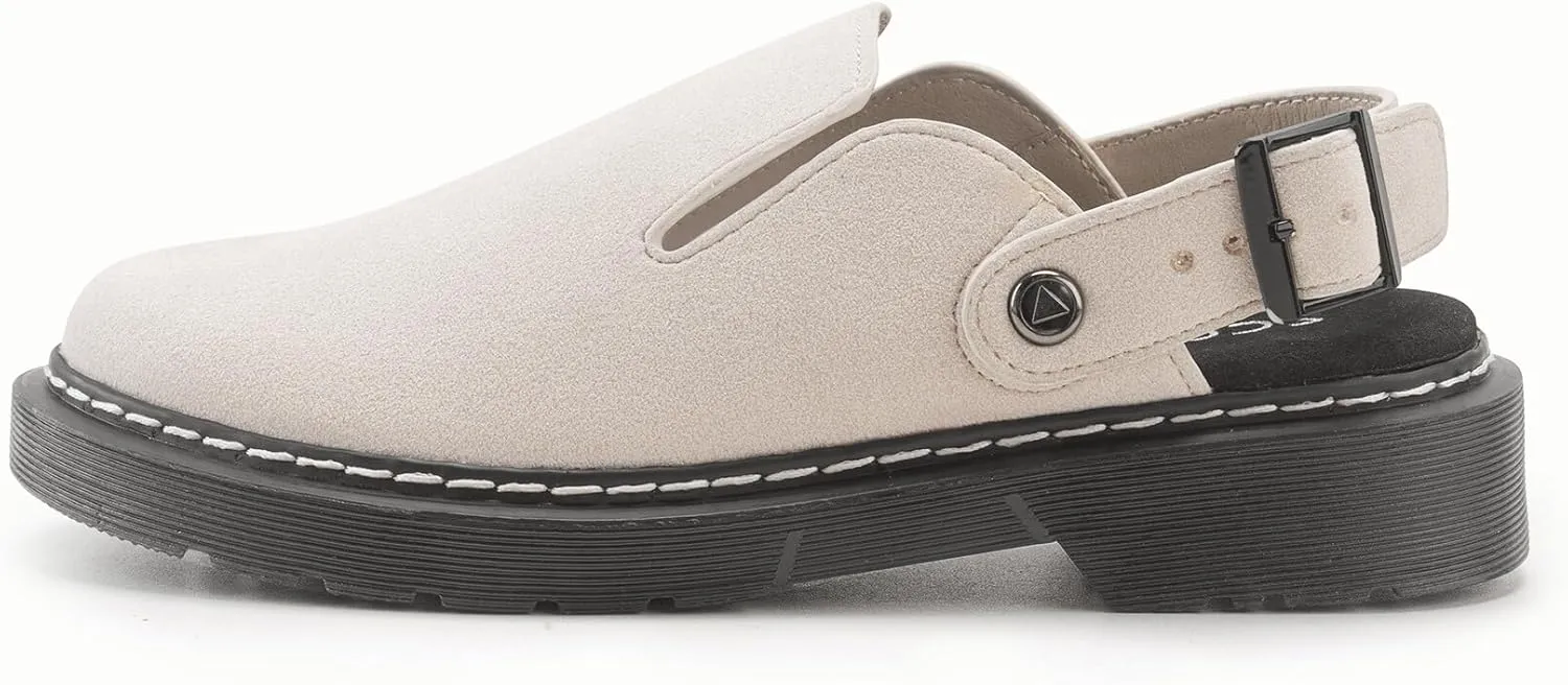 Clogs for Women, Adjustable Slingback Mules Closed Toe Slipper Womens Slip on Shoes Size 6-11