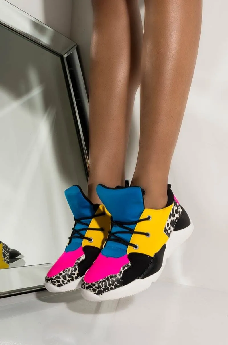 Color Problem-solving Sneakers Up Bright Fashion Lace Mix Cape Robbin Chunky Highly praised Dreamland Multi