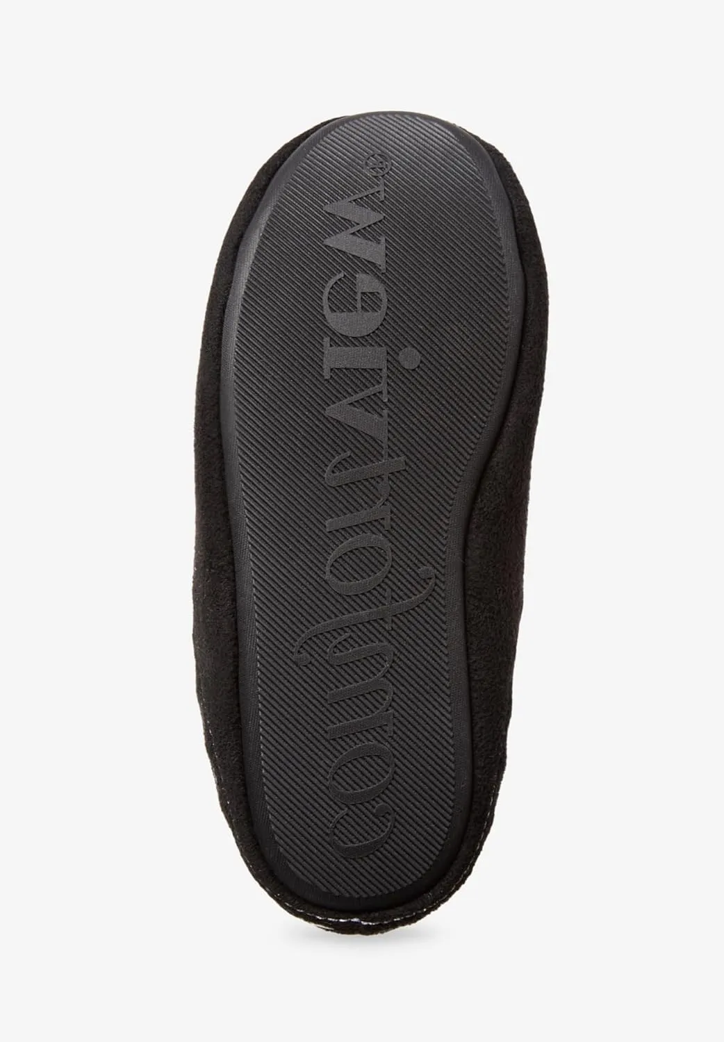 Comfortview Women's Wide Width Stitched Clog Slipper