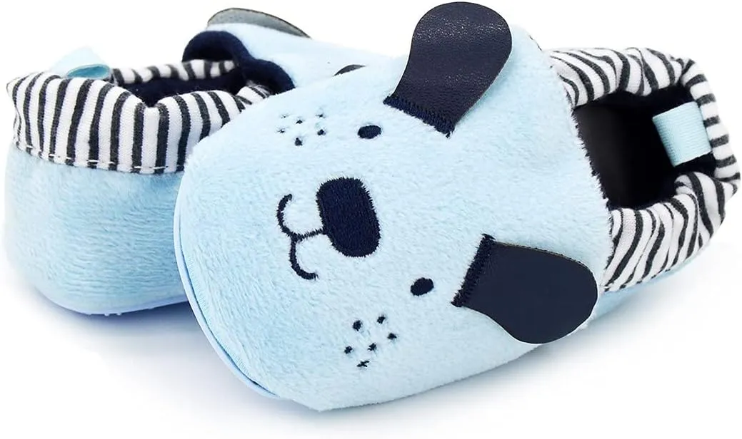 COSANKIM Infant Baby Boys Girls Slipper Soft Sole Non Skid Sneaker Moccasins Toddler First Walker Cirb House Shoes