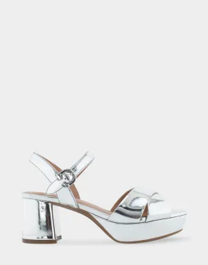 Cosmos Silver Faux Leather