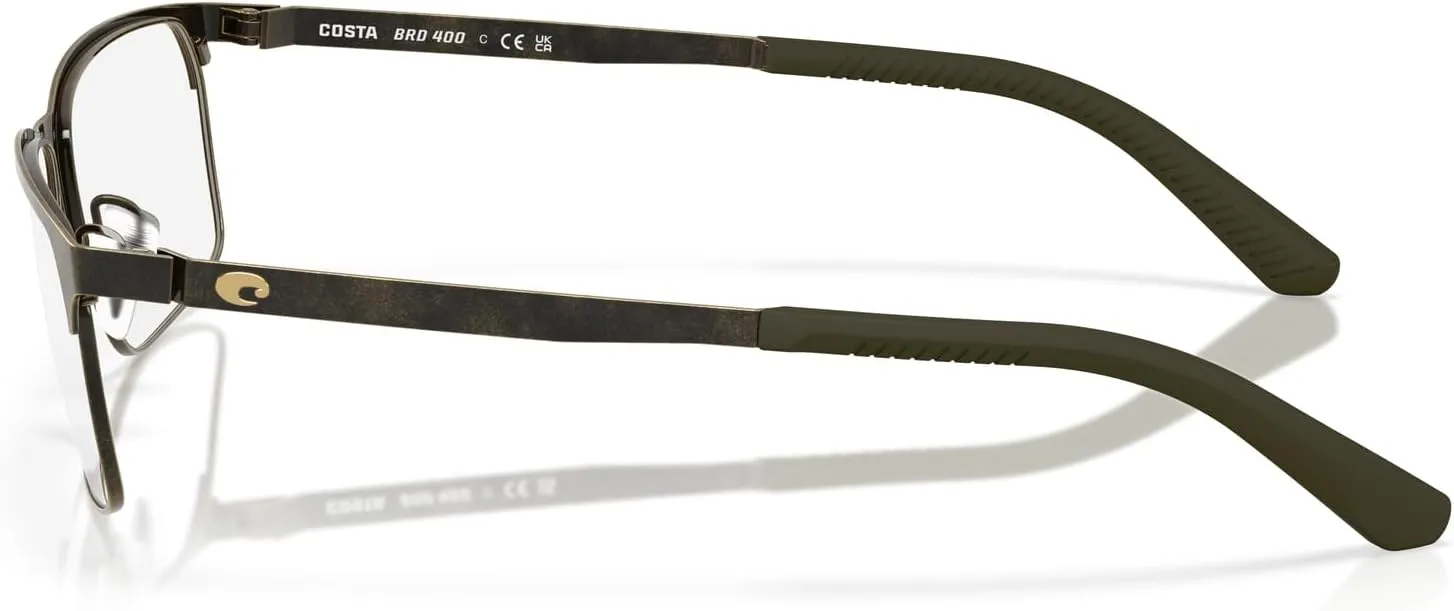 Costa Del Mar Men's Bimini Road 400 Rectangular Prescription Eyewear Frames