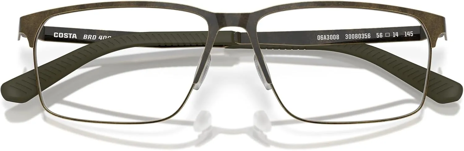 Costa Del Mar Men's Bimini Road 400 Rectangular Prescription Eyewear Frames