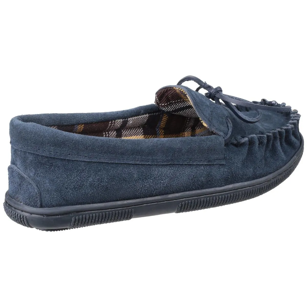 Cotswold Alberta Slip On Moccasin Slipper Navy