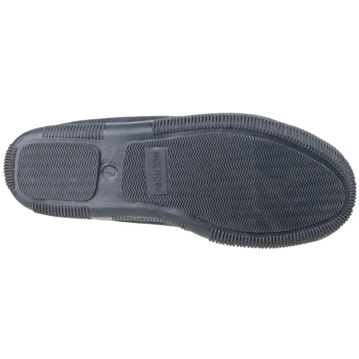 Cotswold Alberta Slip On Moccasin Slipper Navy