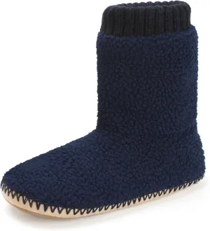 Cozy Boot Slippers for Men Indoor, Fuzzy House Shoes with Non Slip Gripper Soles, Soft Warm Moccasin Socks, Winter Gifts for Christmas Unique