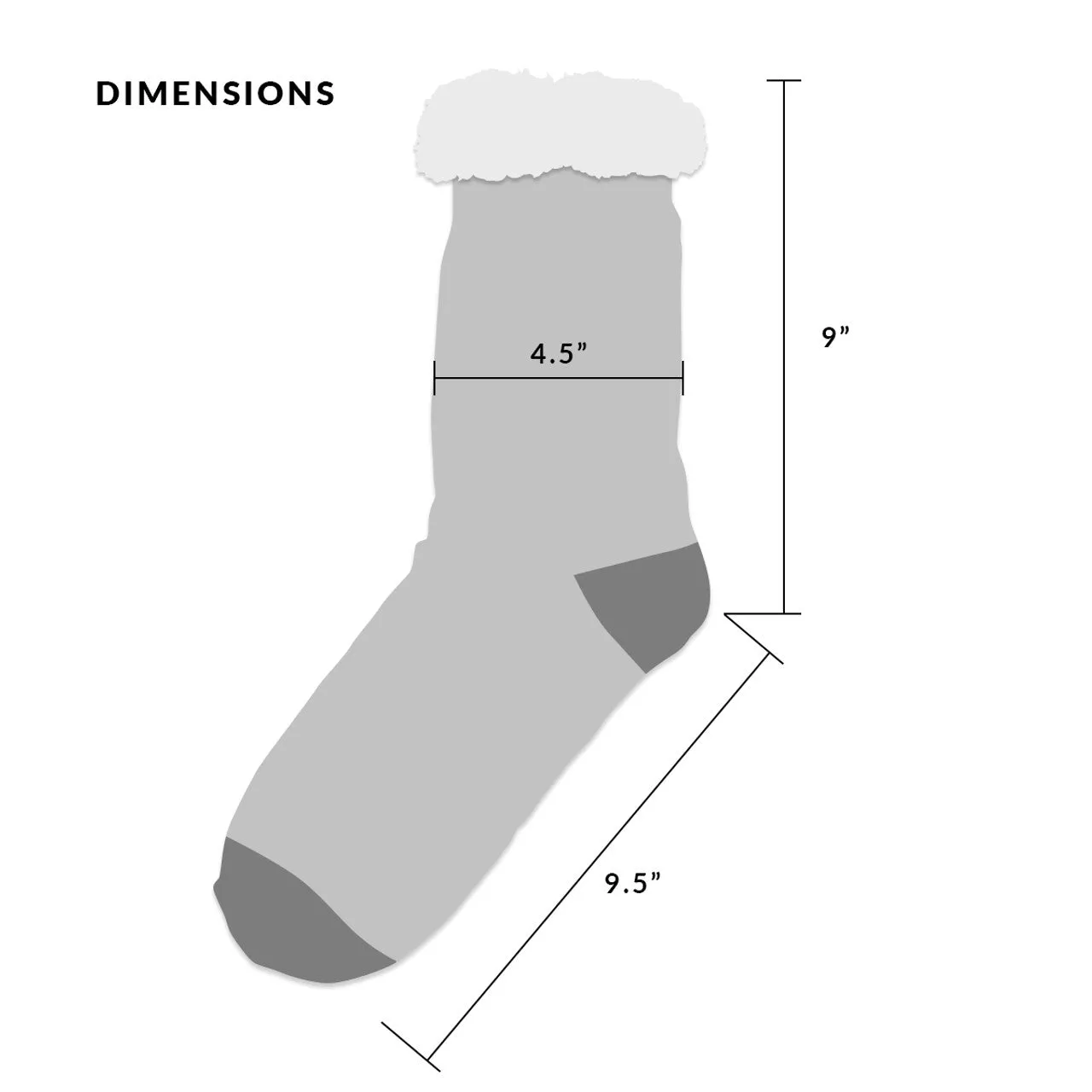 Cozy Socks Women's Plush Fleece Lined Sherpa Slipper Socks Red and Black Design Fluffy Socks Warm Socks Fuzzy socks