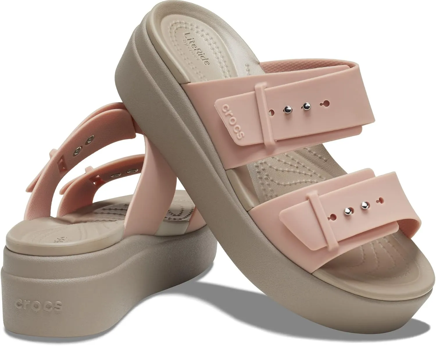 Crocs Brooklyn Buckle Low Wedge