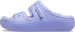 Crocs Unisex-Adult Classic Cozzzy Platform Sandals | Fuzzy Slippers Slide
