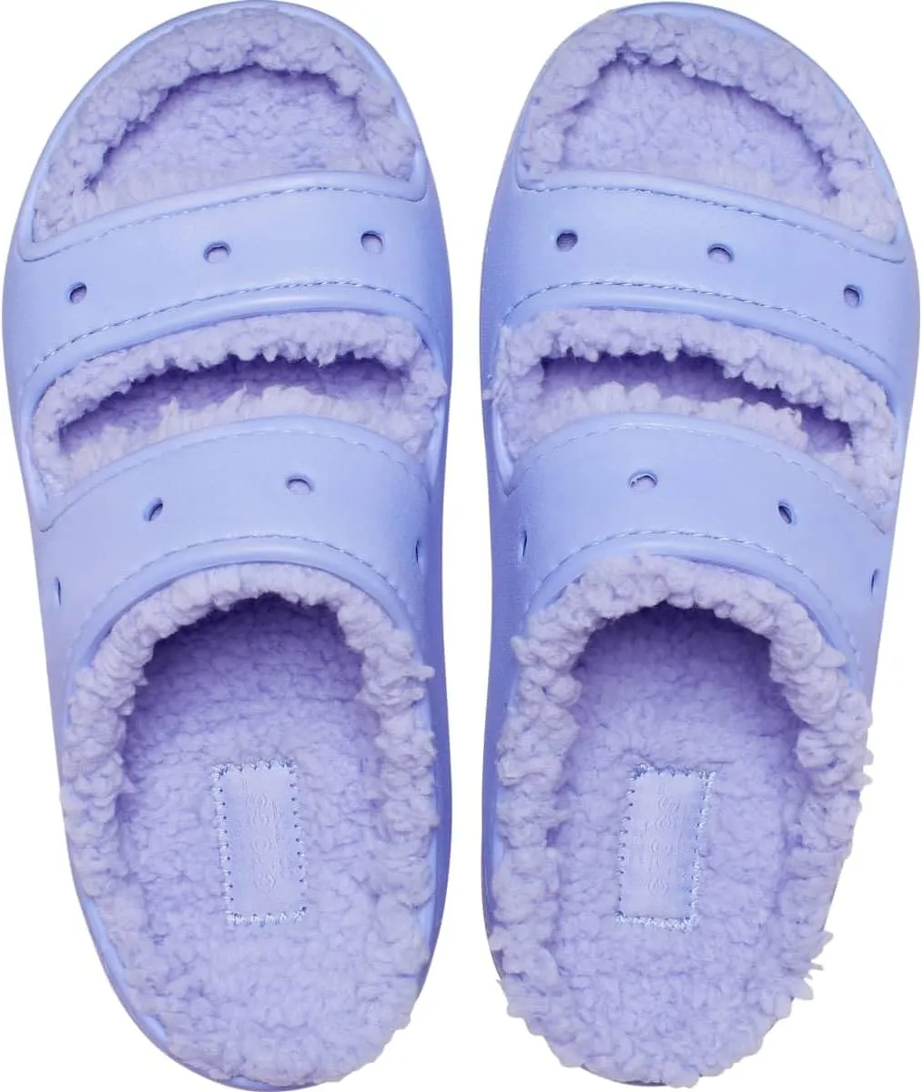 Crocs Unisex-Adult Classic Cozzzy Platform Sandals | Fuzzy Slippers Slide