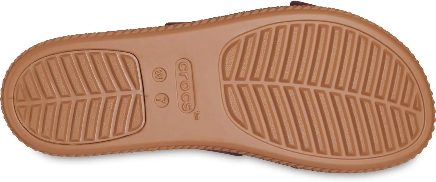 Crocs Womens Brooklyn Buckle Low Wedge