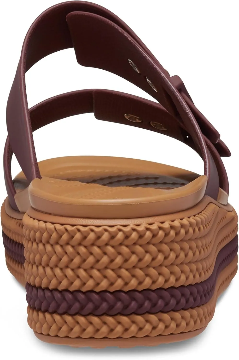 Crocs Womens Brooklyn Buckle Low Wedge