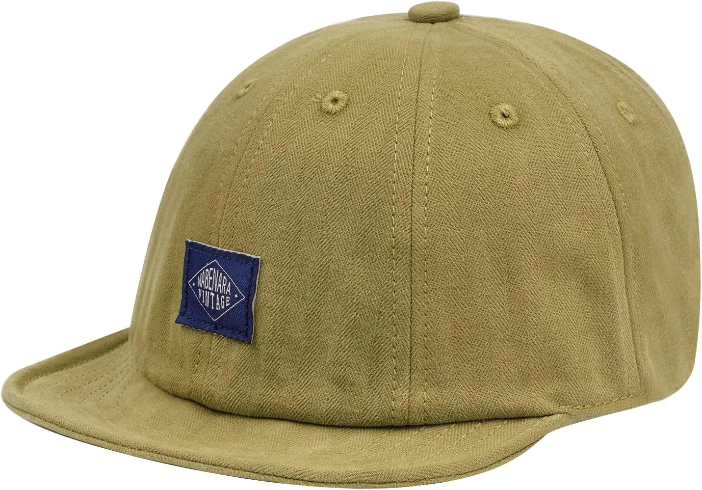Croogo Short Brim Baseball Cap Low Profile Casual Flat Brimmed Lightweight Hats Cotton Outdoor Adjustable Caps Sun Hat