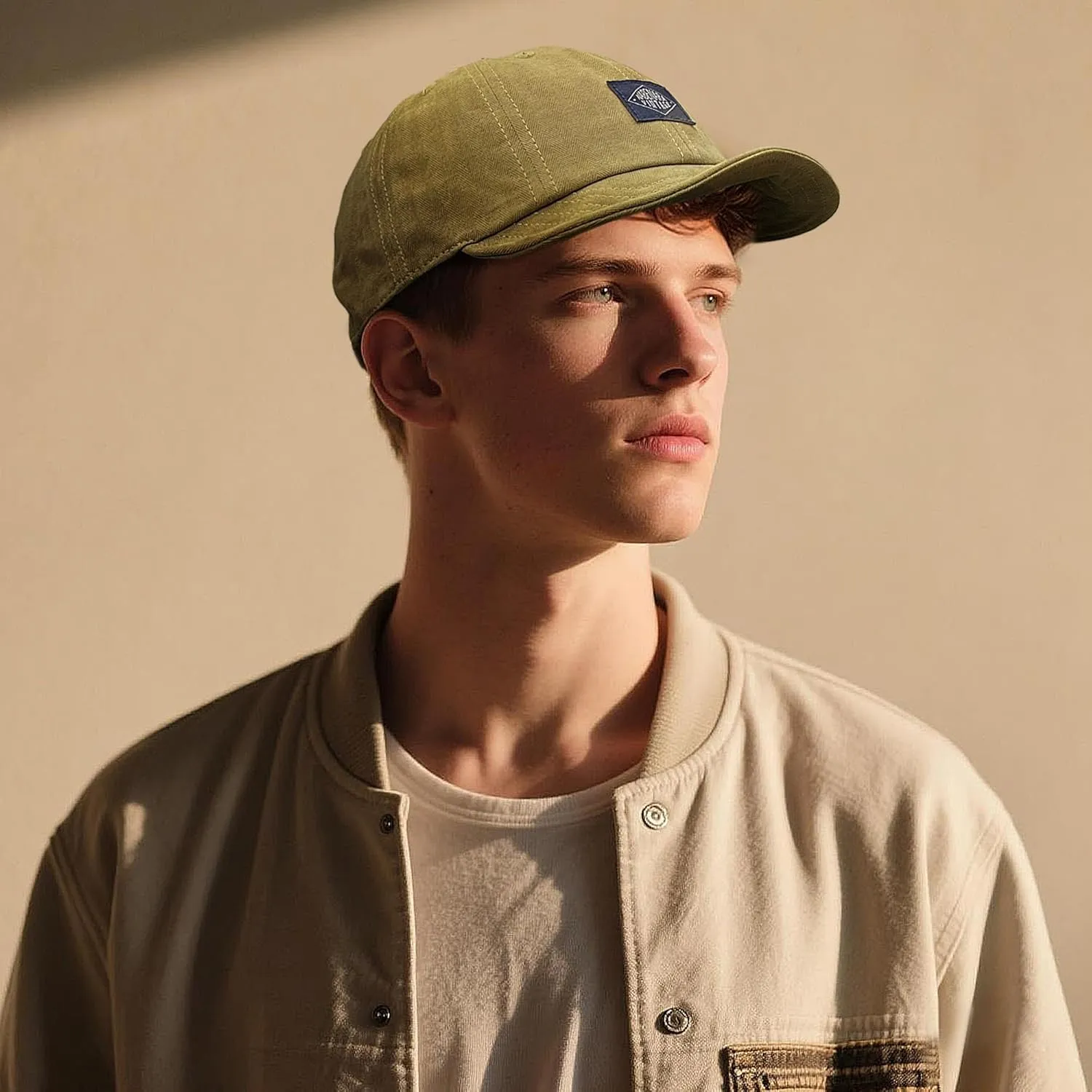 Croogo Short Brim Baseball Cap Low Profile Casual Flat Brimmed Lightweight Hats Cotton Outdoor Adjustable Caps Sun Hat