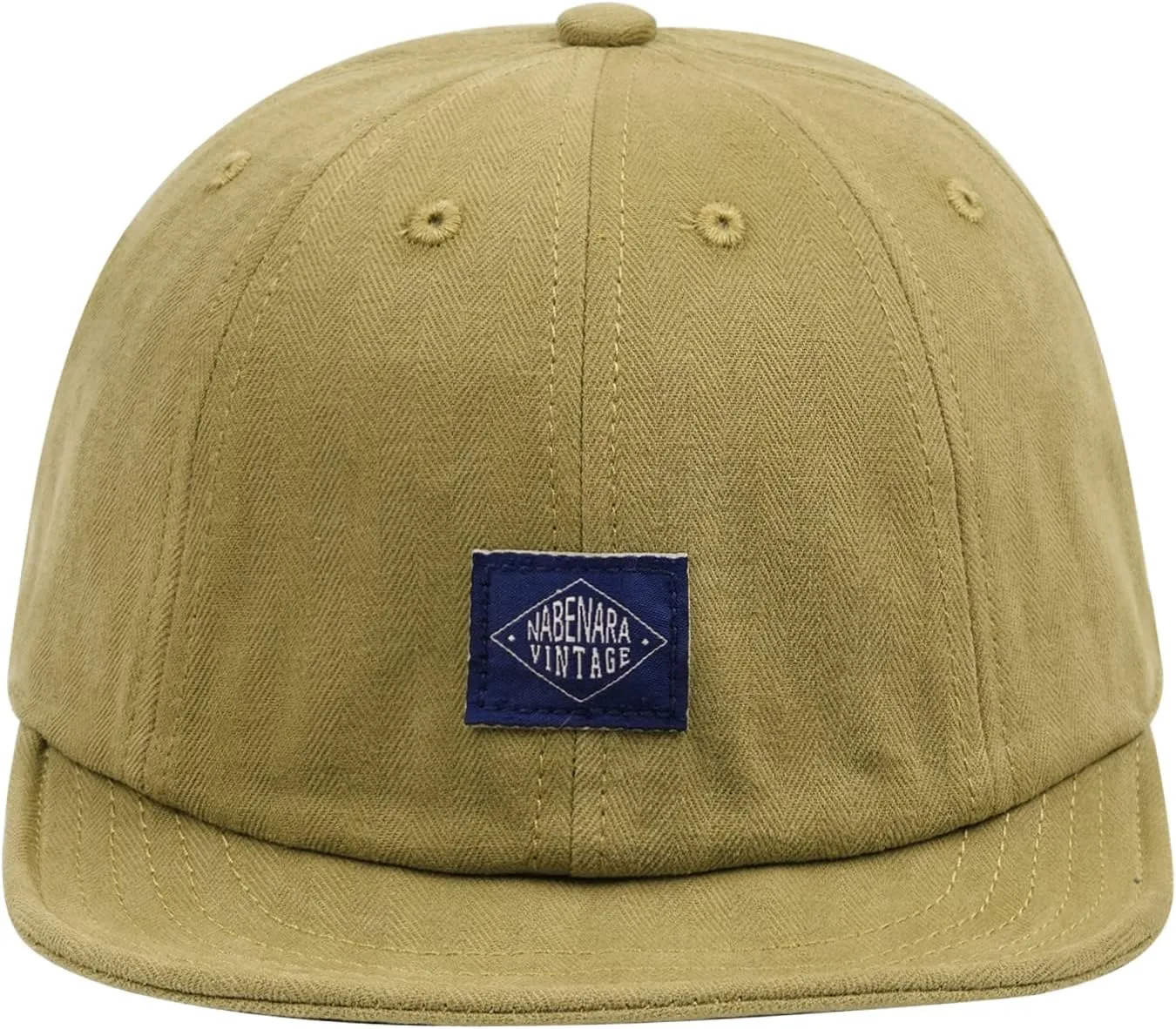 Croogo Short Brim Baseball Cap Low Profile Casual Flat Brimmed Lightweight Hats Cotton Outdoor Adjustable Caps Sun Hat