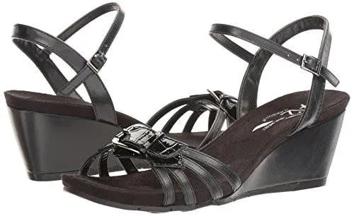 Crumb Cake Wedge Sandal Black 65 M Us
