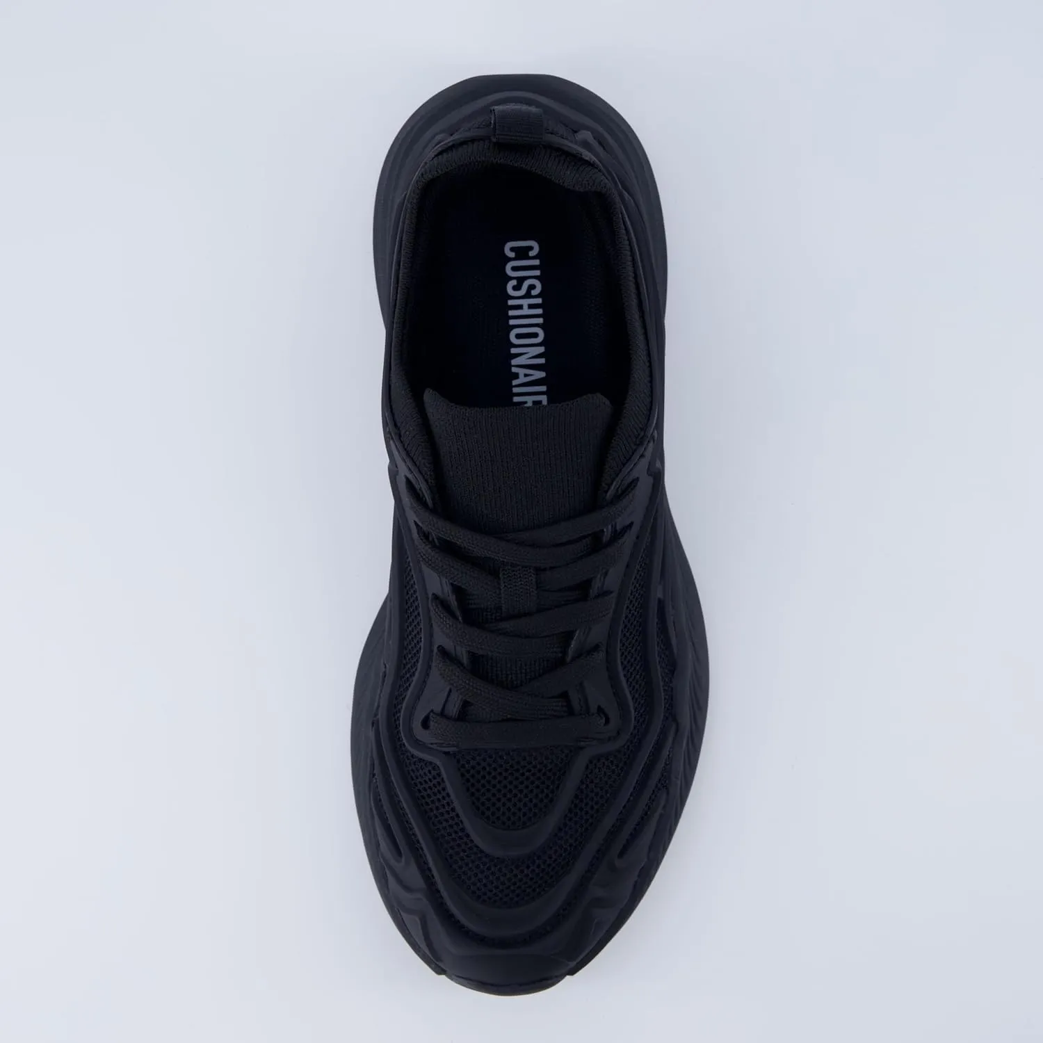 CUSHIONAIRE Trax Women’s Athletic Sneaker – Lightweight Mesh Running Shoe with Cushioned Insole & Chunky Sole Design