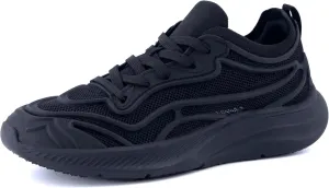 CUSHIONAIRE Trax Women’s Athletic Sneaker – Lightweight Mesh Running Shoe with Cushioned Insole & Chunky Sole Design