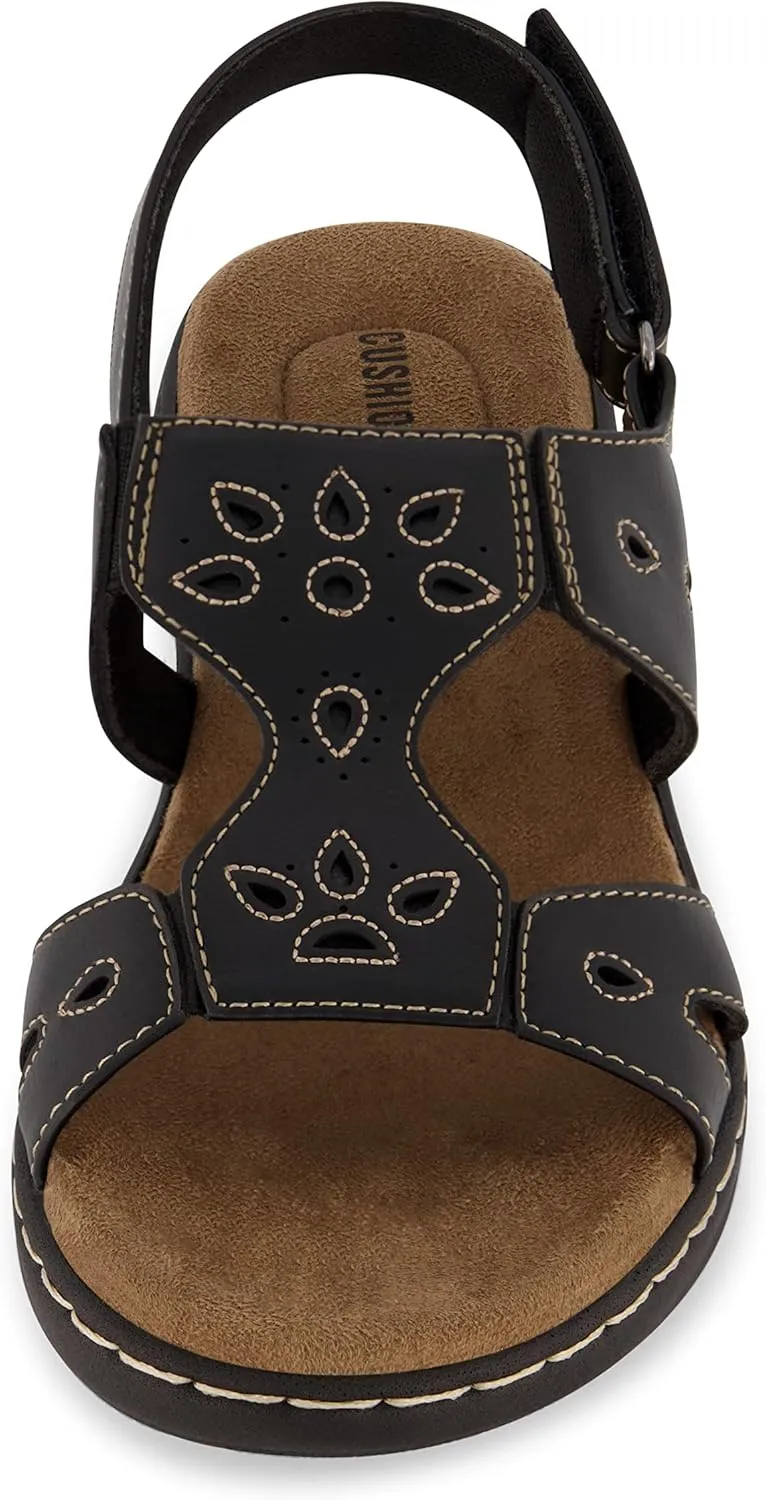 CUSHIONAIRE Women's Briar comfort sandal  Comfort Foam