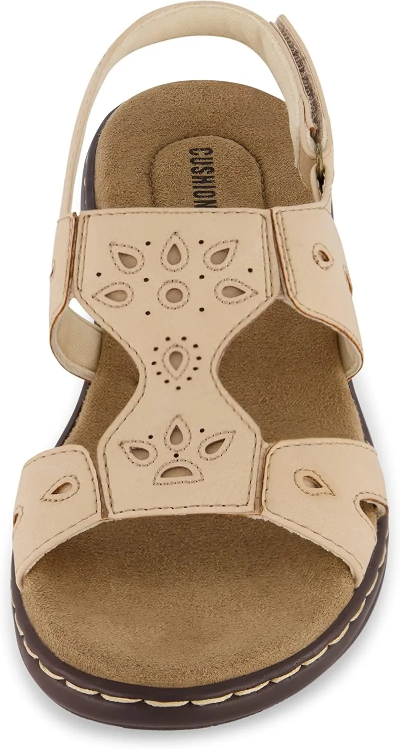 CUSHIONAIRE Women's Briar comfort sandal  Comfort Foam