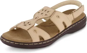 CUSHIONAIRE Women's Briar comfort sandal  Comfort Foam