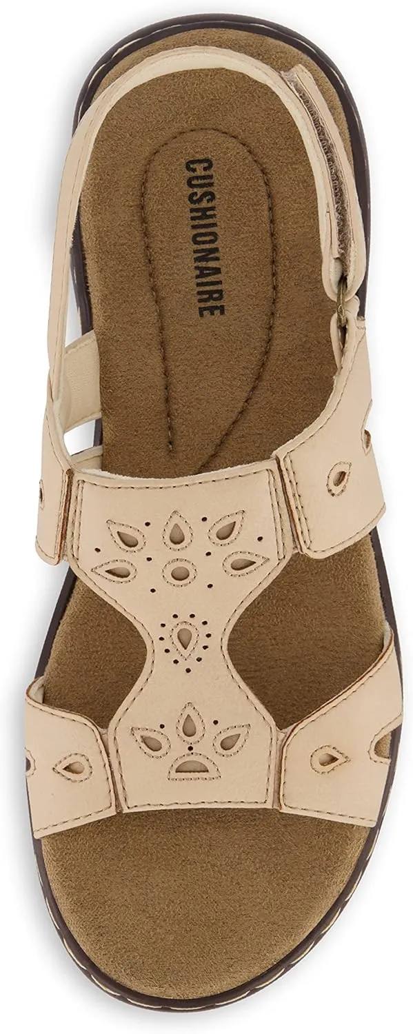 CUSHIONAIRE Women's Briar comfort sandal  Comfort Foam