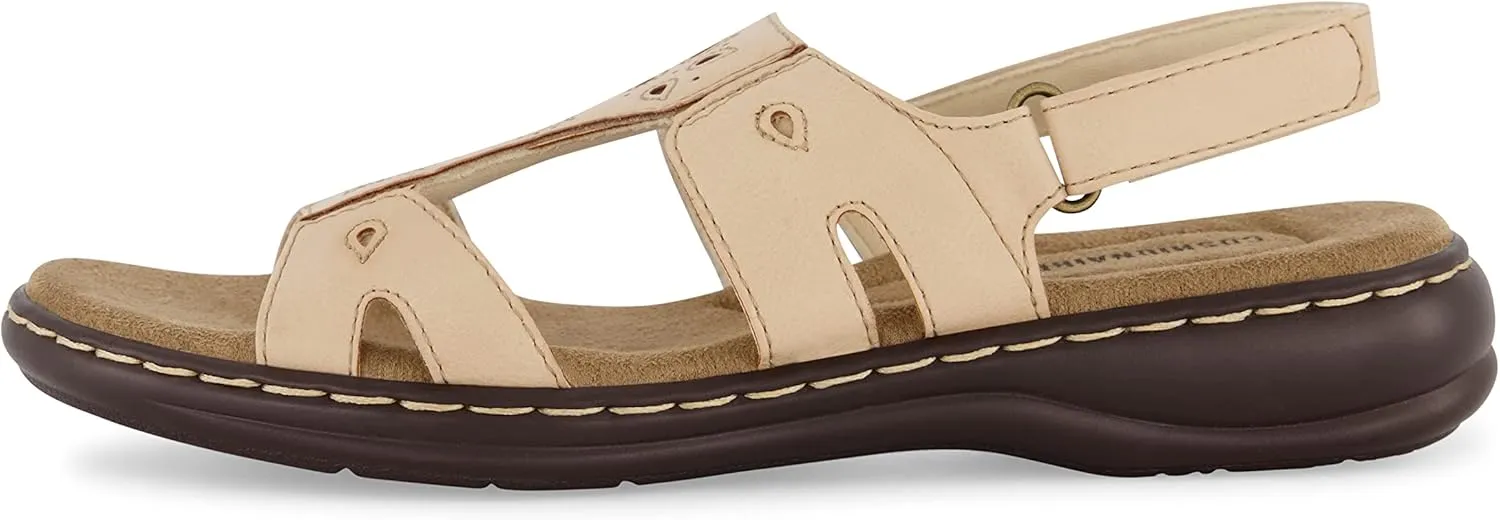 CUSHIONAIRE Women's Briar comfort sandal  Comfort Foam