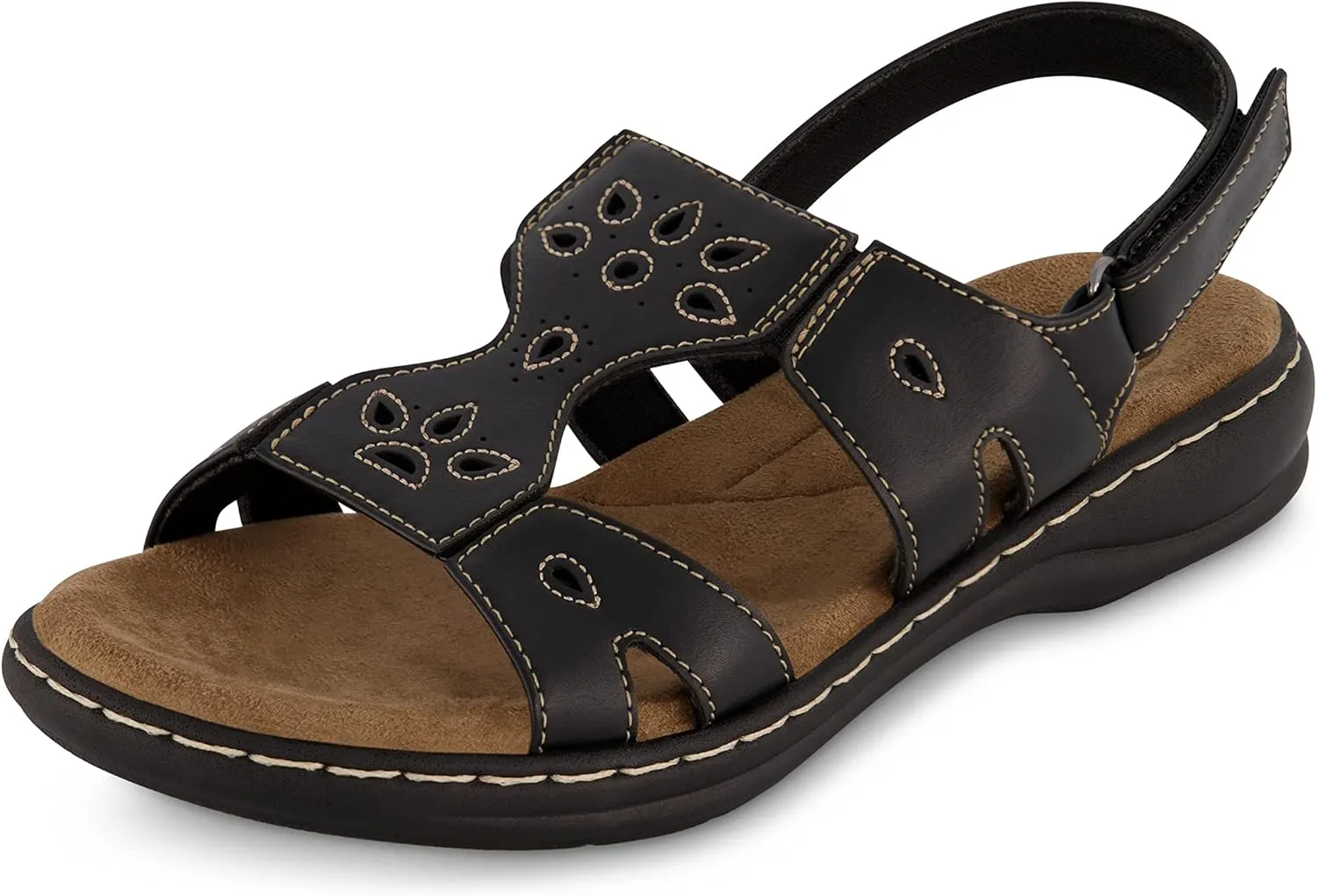 CUSHIONAIRE Women's Briar comfort sandal  Comfort Foam