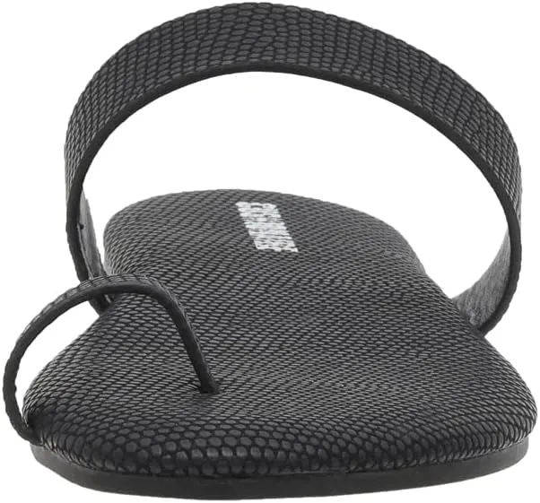 CUSHIONAIRE Women's Carson toe ring slide Sandal with Memory Foam