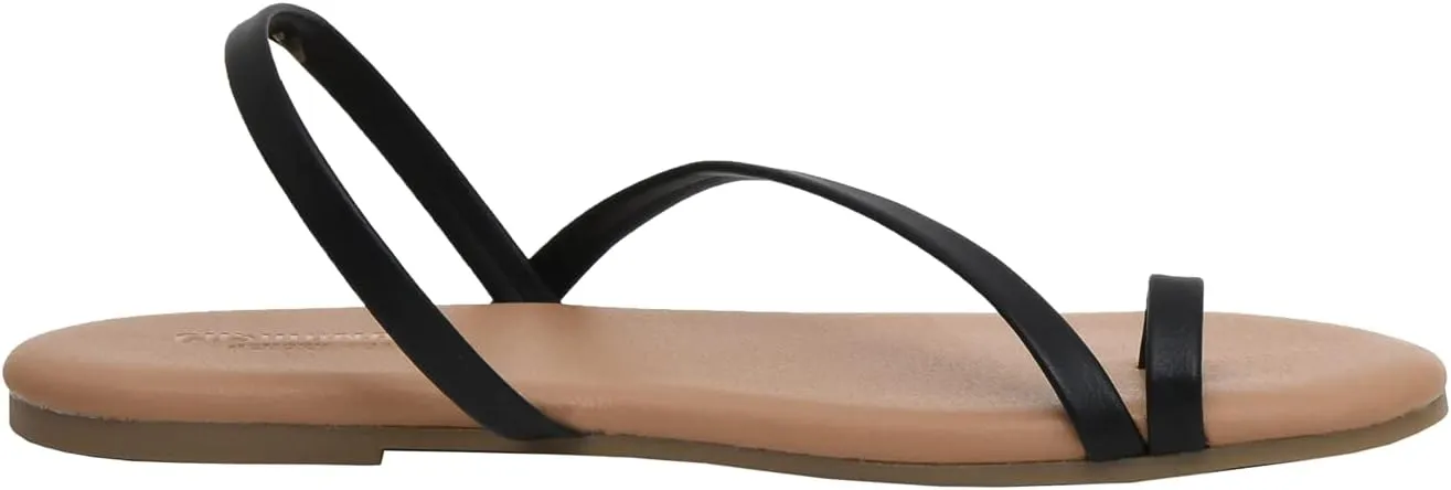 CUSHIONAIRE Women's Catalina toe ring Sandal with Memory Foam