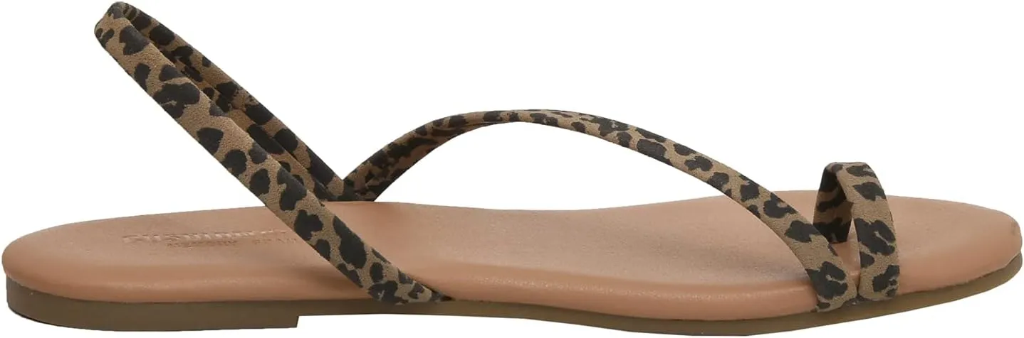 CUSHIONAIRE Women's Catalina toe ring Sandal with Memory Foam