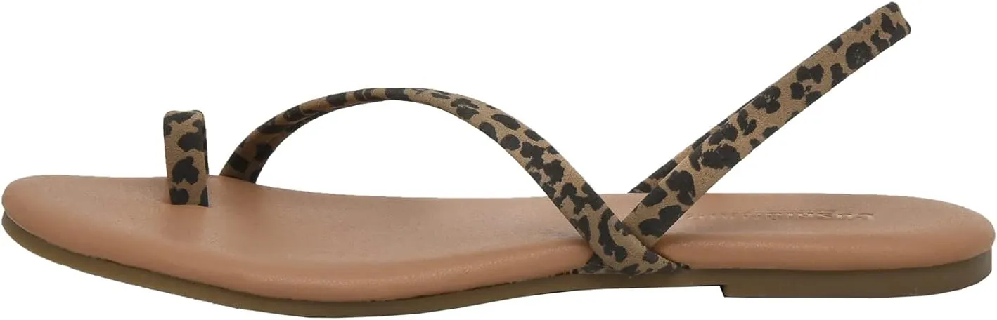 CUSHIONAIRE Women's Catalina toe ring Sandal with Memory Foam