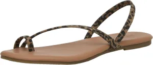 CUSHIONAIRE Women's Catalina toe ring Sandal with Memory Foam